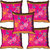 meSleep Abstract Floral Digitally Printed Cushion Cover (16x16)