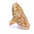 Gold Plated Intricately Designed Bridal Ring by GoldNera