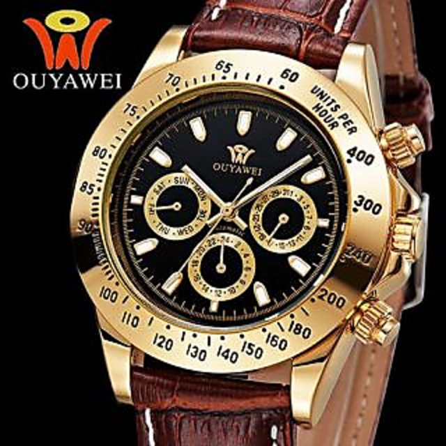 Buy Brand New OUYAWEI Chronograph Automatic Mens Watch With