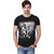 Frost Printed MenS Black Round Neck T-Shirt FRB150006