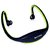 Sports Wireless Rechargeable Headset MP3 Player w/ TF / FM - Black + Grey Black + Green