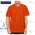 Orange Cotton Half Sleeves Mens Polo T-Shirts