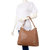 Lino Perros Transluscent Leatherite Beige Handbag