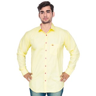 Buy Lemon Color Full Sleeve Shirt for Men Online @ ₹299 from ShopClues