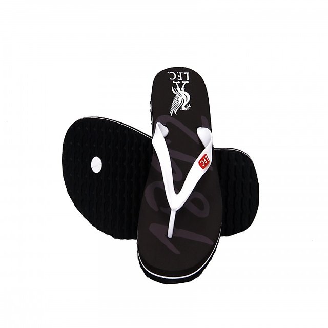 Buy Liverpool Fc Mens Black White Flip Flops Online 399 from