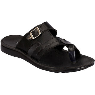 Lakhani Coolak Mens Black Slippers
