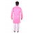 Arzzan Creations Hot pink kurta with White Payjama for men
