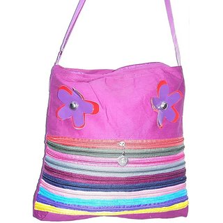 Buy Girls Ladies Side Tote Bag Pink Fancy Stylish Online 450