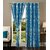 Shiv Shankar Handloom Crystal Leaf  Window Blue Set of 2 (4x5)