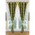 Shiv Shankar Handloom Crystal Leaf Window Green Set of 2 (4x5)