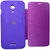 Aara Purple Preimum Flip Case Cover For Micromax Canvas 2.2 A114