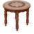 Onlineshoppee Wooden Handcarved Work Round Shaped Side Table Size-14x14x12 Inch