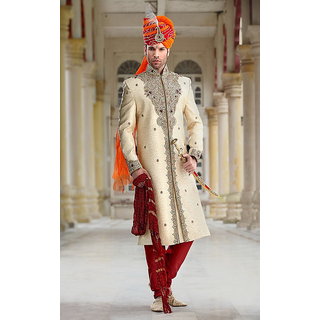Buy Mangalam Vivah Wedding Sherwani Mvsh 1017 Online 10550 From Shopclues Bridal jewellery is precious, not just for its monetary significance, but also the way it's crafted. mangalam vivah wedding sherwani mvsh 1017