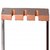 Decormonk Wooden Guitar Rack With Capacity of 3 in Sheesham Wood (Walnut   Copper Color)