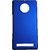 Mobishopclick Rubberized Hard Back Case Cover For Yu Yuphoria YU5010 (Blue)