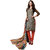 Drapes Orange And Black Cotton Printed Salwar Suit Dress Material (Unstitched)