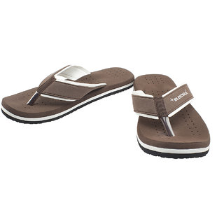 Selfie Brown Colored Slippers For Men