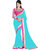 Jay Sares Blue Semi Chiffon Saree