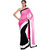 Jay Sares PinkBlack Semi Chiffon Saree