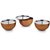 Classic Essentials Stainless Steel Trendy Candy Bowl (Set of 3 Pcs-Copper Color)