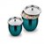 Classic Essentials Stainless Steel Colored Handi (Set of 2 Pcs -Blue Color)