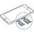 SIM Card + Memory Card Holder SD Card Tray For Samsung Galaxy A8 A-8 A 8 Silver