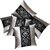 Sightly Embroidered Black N Silver Cushion covers Set Of 5 (40X40 cms)