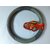 Car Gray Leatherette Steering Wheel Cover for all M size Steering wheels M111