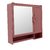 Zahab PVC anti rust Bathroom Wall Mounted Cabinet Two Door-Smart (17X16)