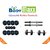 14 KG Body Maxx Adjustable Weight Lifting Rubber Dumbells Sets