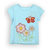Lilliput Blue Solid Casual Flick Flower T-Shirt (8907264053662)