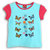 Lilliput Blue Embroidered Casual Sway Butterfly'S T- Shirt (8907264054294)