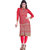 RapidDukan Ready To Wear Pink color Embroidered Kurti Heer08
