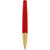 P-277 Red, Black  White Roller Pen with Golden Dragon Carved Trim