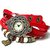Vintage Butterfly Analog Watch - For Women RED COLOR