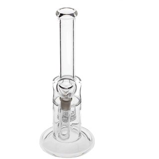 Moksha 10inch Tall Clear Glass Honeycomb Waterpipe Bong