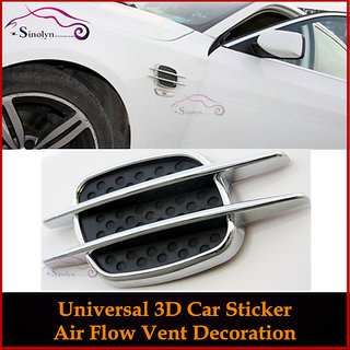Buy 2PCS Accessories Universal DIY Car Flow Vent Side Door Stickers Online @ ₹1299 from ShopClues