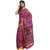Kataan Bazaar Khaki Nylon Printed Saree With Blouse