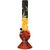 Moksha 15 inch Tall Acrylic Single Bulb Rasta Bong