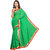 Aaina Green Chiffon Embroidered Saree With Blouse