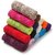Set of 6 Multi-color Face / Hand Towels (Any 6 Colors) (Pure cotton fabric)