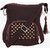 Pick Pocket brown and metalic canvas sling bag
