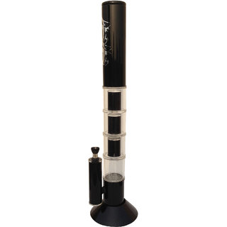 Moksha 18 inch Tall Acrylic Triple Chamber Percolator Water Bong.