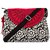 Pick Pocket black, white and red semi circle canvas sling bag