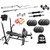 GB WEIGHT LIFTING HOME GYM 30 KG WITH 7 IN 1 BENCH, 4RODS, GLOVE, ROPE