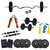FITFLY  HOME GYM SET+30kg WEIGHT+3ft ZIG ZAG ROD+WRIST BAND+ALL GYM ACCESSORIES