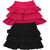 Juscubs 3Frills Skirt With Self Fabric Bow Fushia-Blk