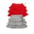 Juscubs 3Frills Skirt With Self Fabric Bow Red-Grey