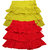 Juscubs 3Frills Skirt With Self Fabric Bow Yellow-Red