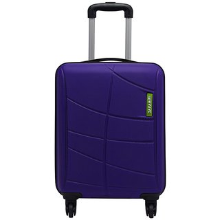 SAFARI VIVID POLYCARBONATE 4 WHEEL LARGE SIZE 75cm 28inch STROLLEY Purple